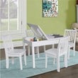 International Concepts 5 Piece Storage Kids Table and Chair Set