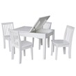 International Concepts 5 Piece Storage Kids Table and Chair Set