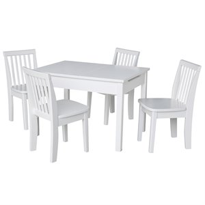 international concepts storage kids table and chair set in white a