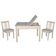 International Concepts 3 Piece Storage Kids Table and Chair Set
