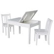 International Concepts 3 Piece Storage Kids Table and Chair Set