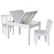 International Concepts 3 Piece Storage Kids Table and Chair Set