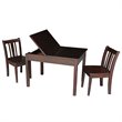 International Concepts 3 Piece Storage Kids Table and Chair Set