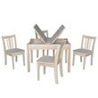 International Concepts 5 Piece Storage Kids Table and Chair Set