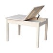 International Concepts 5 Piece Storage Kids Table and Chair Set