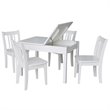 International Concepts 5 Piece Storage Kids Table and Chair Set
