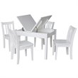 International Concepts 5 Piece Storage Kids Table and Chair Set