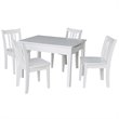 International Concepts 5 Piece Storage Kids Table and Chair Set