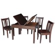 International Concepts 5 Piece Storage Kids Table and Chair Set