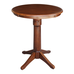 International Concepts 30&quot Round Pedestal Counter Height Dining Table