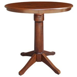 International Concepts 36&quot Round Pedestal Counter Height Dining Table