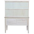 International Concepts Brooklyn Unfinished Writing Desk and Hutch