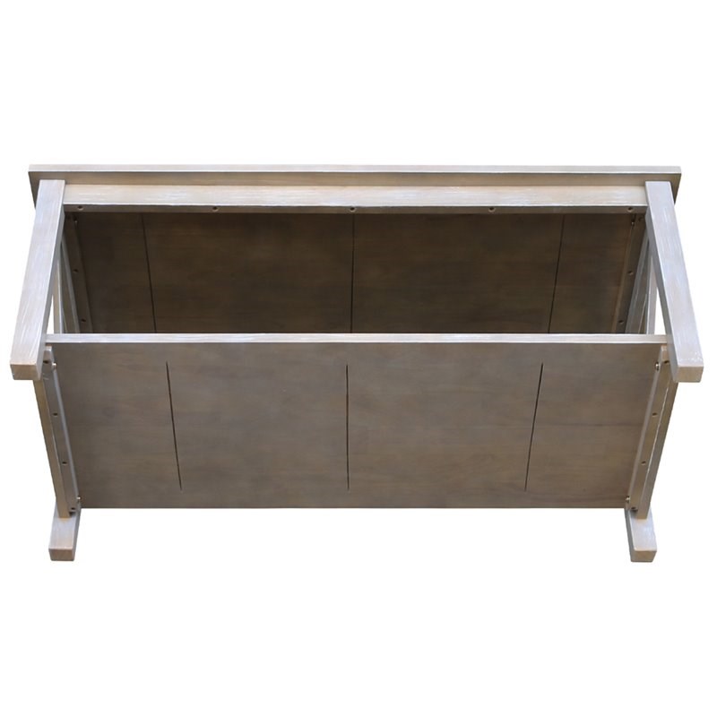 International Concepts Hampton Coffee Table in Washed Gray Taupe