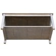 International Concepts Hampton Coffee Table in Washed Gray Taupe