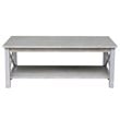 International Concepts Hampton Coffee Table in Washed Gray Taupe