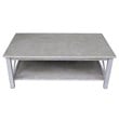International Concepts Hampton Coffee Table in Washed Gray Taupe