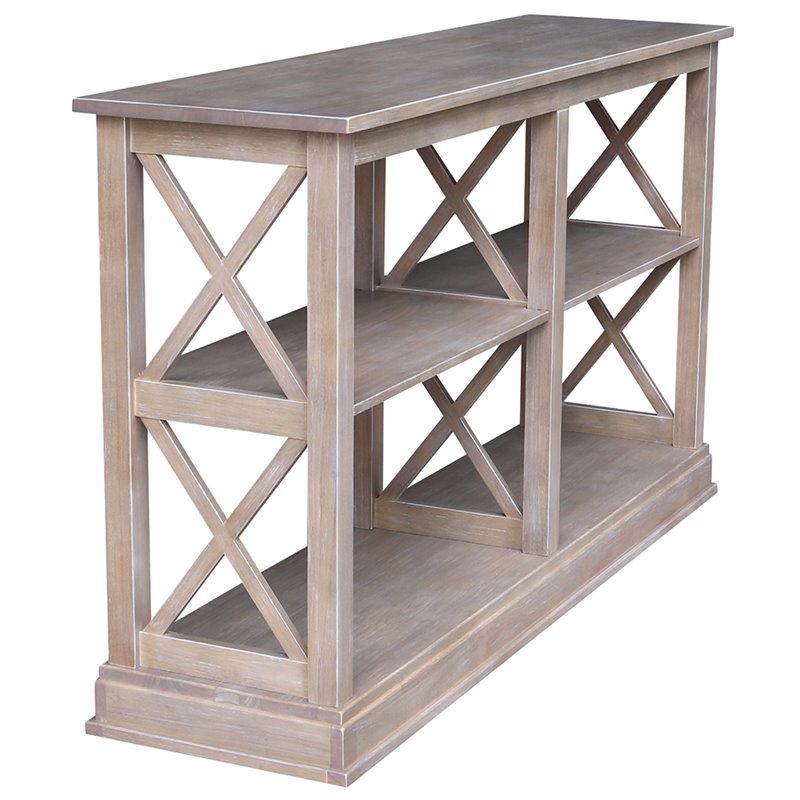 Simmons Upholstery & Casegoods 7503-49 Oak/BLK W/Shelf Console Table 