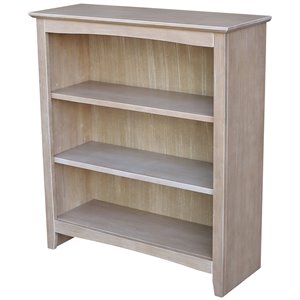 international concepts shaker bookcase - washed gray taupe
