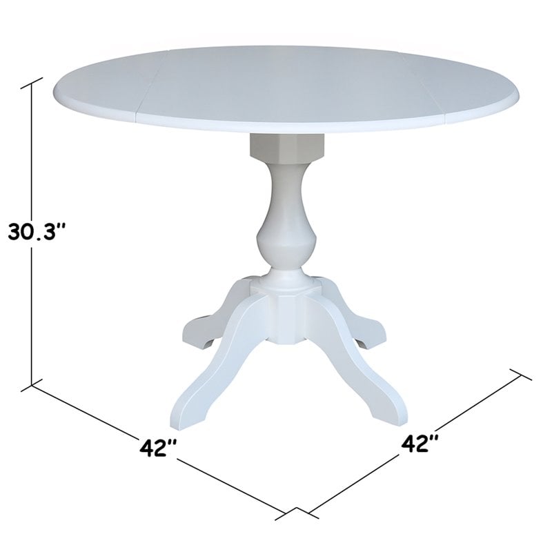 International concepts online drop leaf table