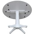 International Concepts Drop Leaf Dining Table in White