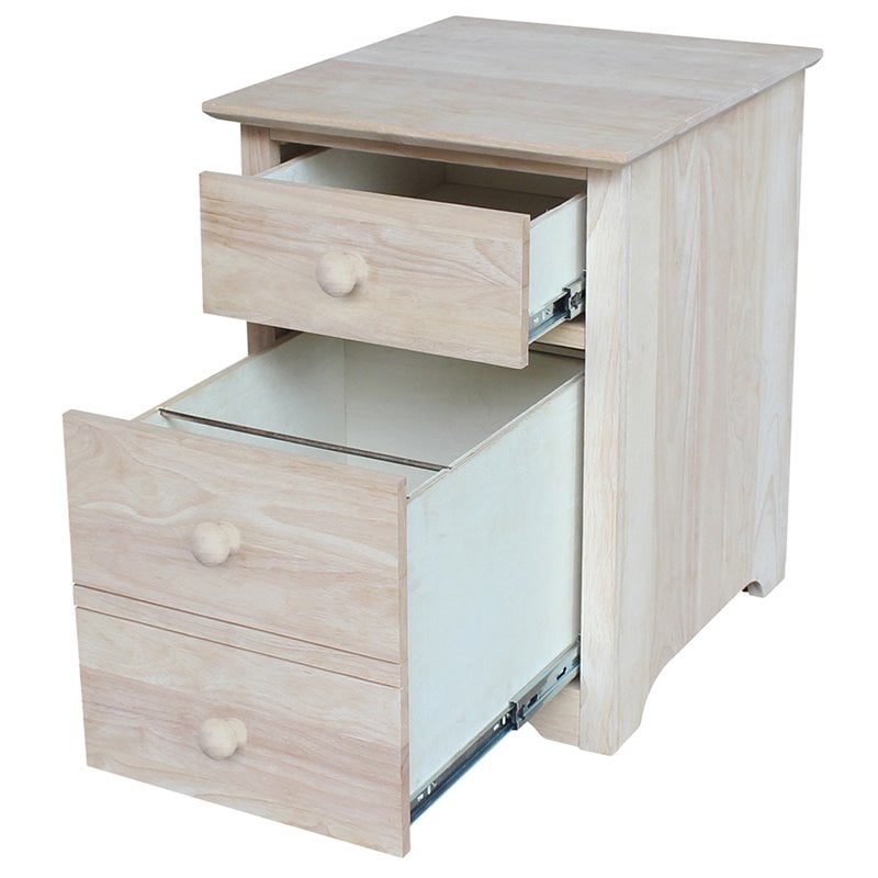 International Concepts 2 Drawer Mobile Vertical File Cabinet