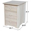 International Concepts 2 Drawer Mobile Vertical File Cabinet