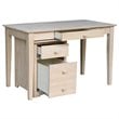 International Concepts Unfinished Writing Desk and File Cabinet