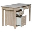 International Concepts Unfinished Writing Desk and File Cabinet