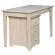 International Concepts Unfinished Writing Desk and File Cabinet