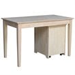 International Concepts Unfinished Writing Desk and File Cabinet