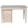 International Concepts 3 Piece Unfinished Writing Desk Set