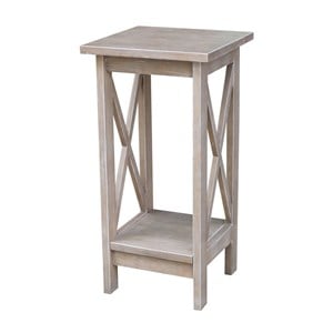 International Concepts 24&quot X-Sided Plant Stand in Washed Gray Taupe
