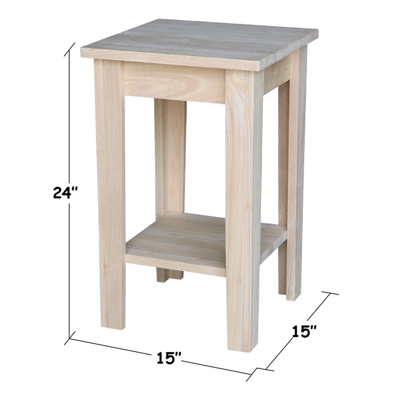 International Concepts Shaker Plant Stand  Unfinished