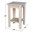 International Concepts Shaker Plant Stand  Unfinished