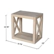 International Concepts Hampton Narrow End Table
