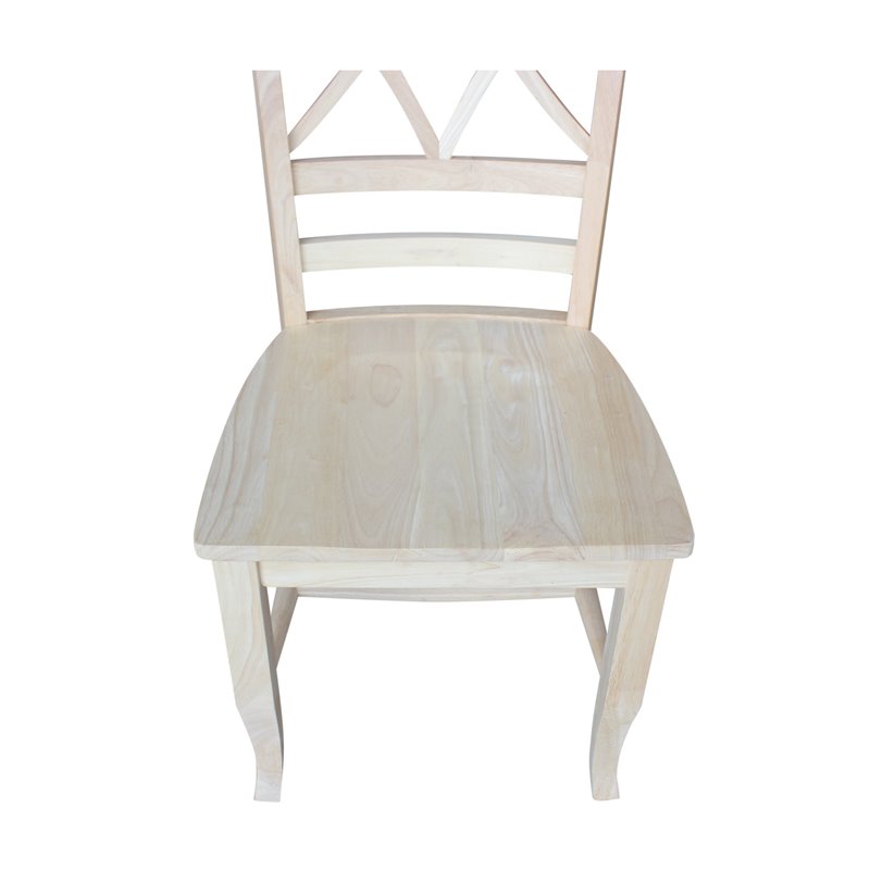 International Concepts Set of Two Lacy Dining Chairs