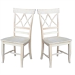 International Concepts Set of Two Lacy Dining Chairs