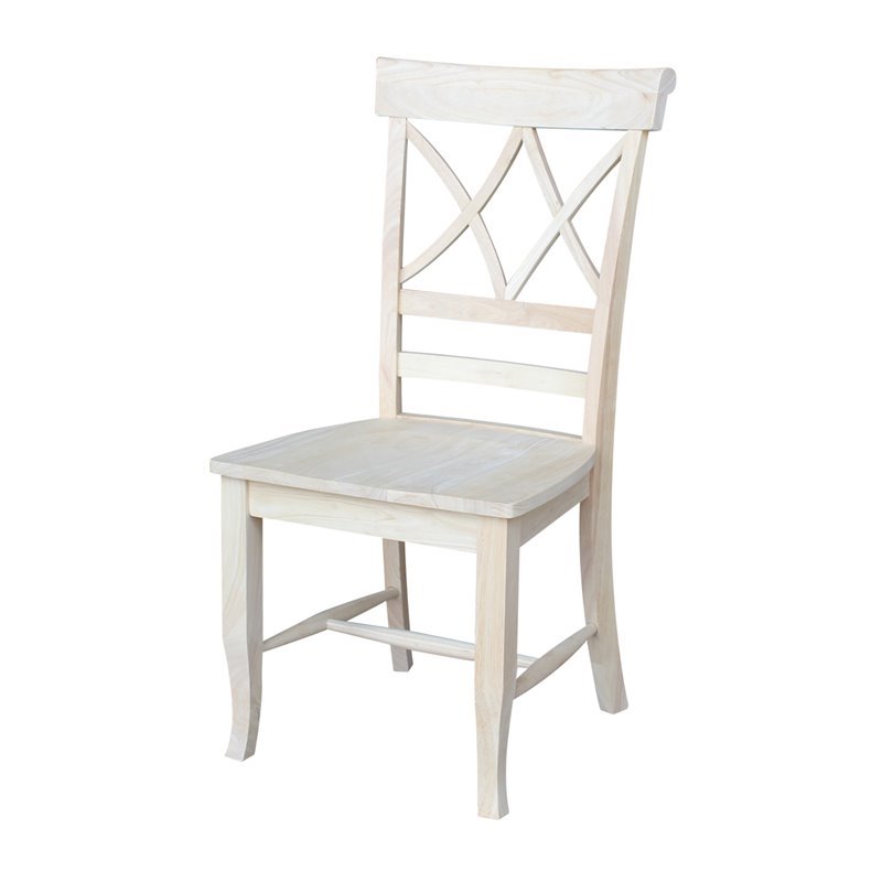 International Concepts Set of Two Lacy Dining Chairs