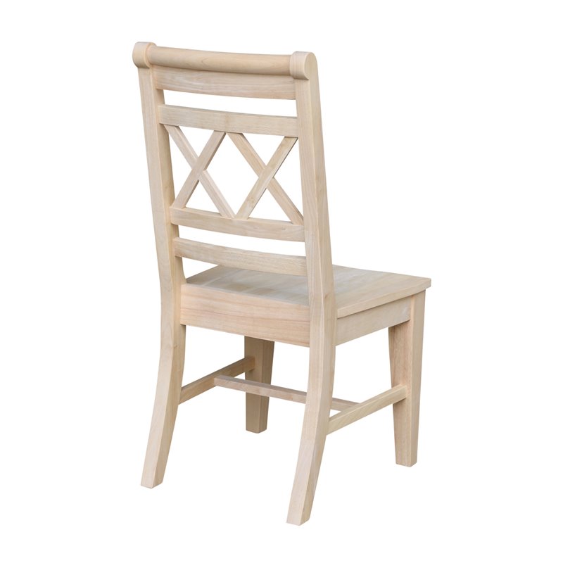 International Concepts Canyon Collection Set of Two Double X- Back Chairs
