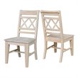 International Concepts Canyon Collection Set of Two Double X- Back Chairs