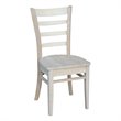 International Concepts Set of Two Solid Wood Emily Side Chairs in Unfinished