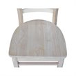 International Concepts Set of Two Solid Wood Emily Side Chairs in Unfinished