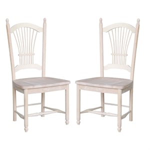 International Concepts Set of Two Sheafback Chairs
