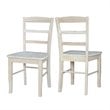 International Concepts Unfinished Madrid Chairs in Natural (Set of 2)