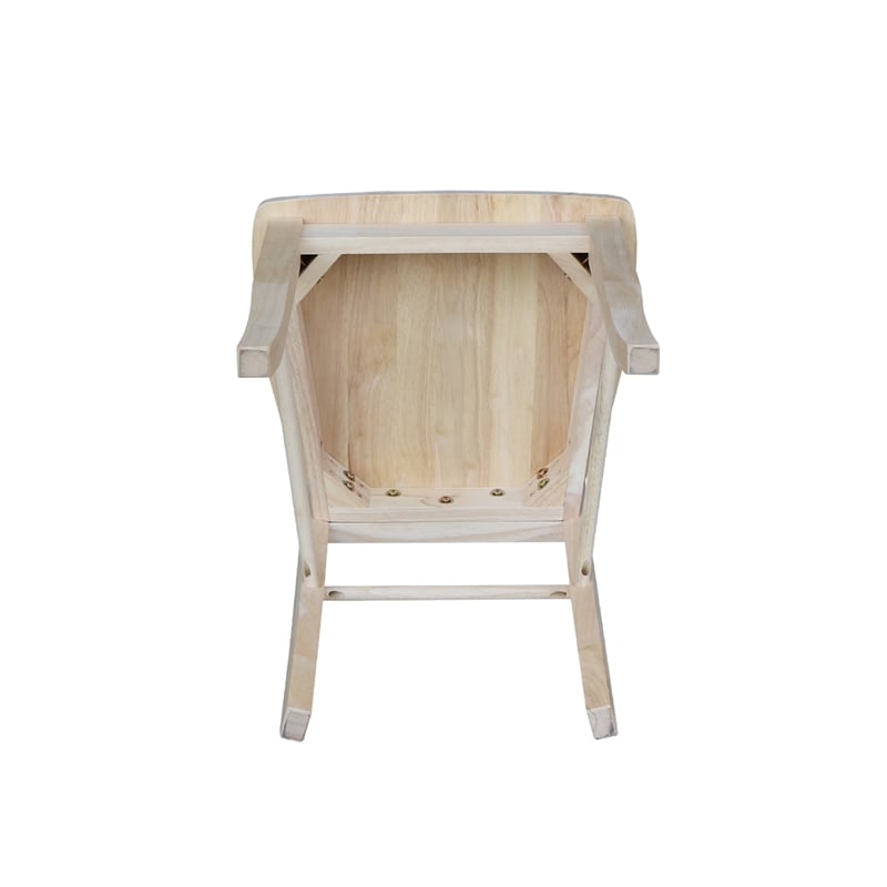 International Concepts Unfinished Madrid Chairs in Natural (Set of 2)