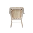 International Concepts Unfinished Madrid Chairs in Natural (Set of 2)