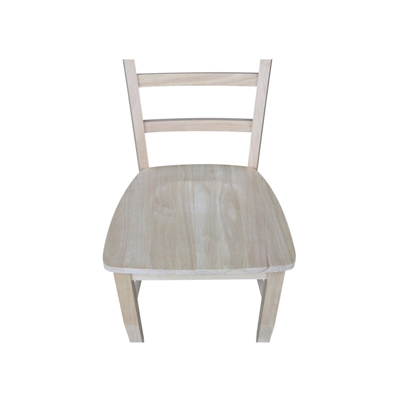 International Concepts Unfinished Madrid Chairs in Natural (Set of 2)