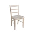 International Concepts Unfinished Madrid Chairs in Natural (Set of 2)