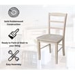 International Concepts Unfinished Madrid Chairs in Natural (Set of 2)