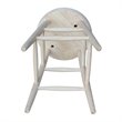 Soild Wood Swivel Scooped Seat Counter Height Stool in Unfinished